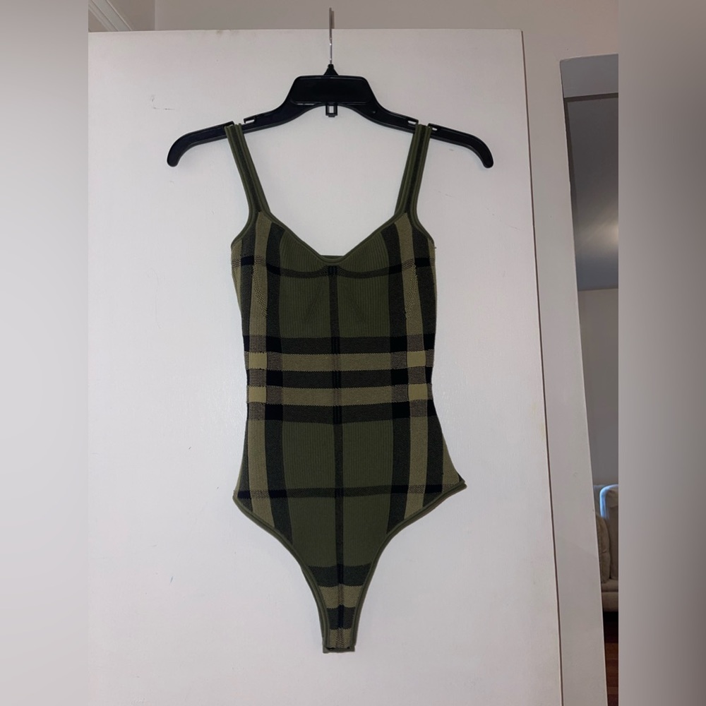 Burberry Checked bodysuit